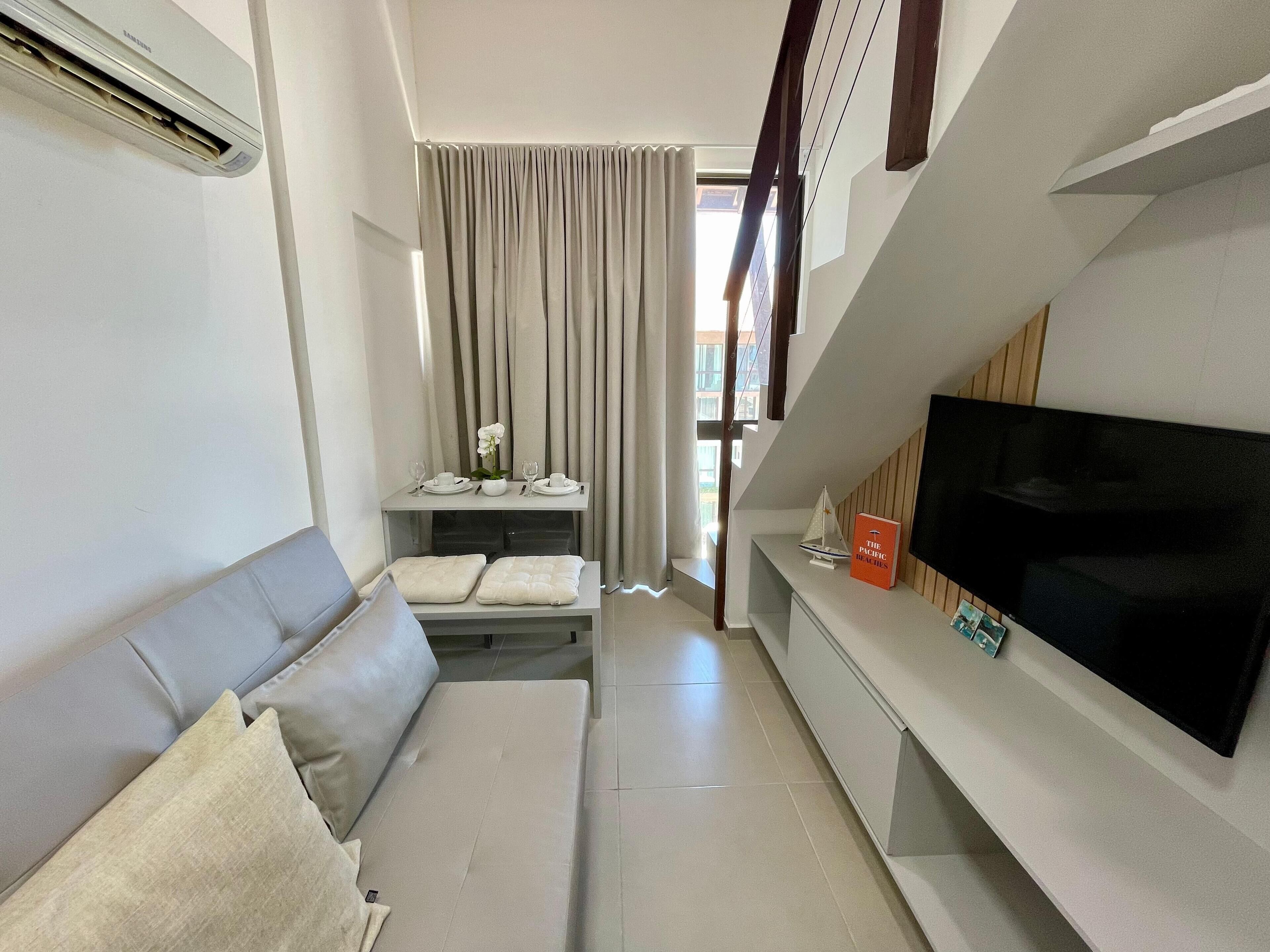 Alloggio familiare su due livelli, 2 camere da letto | Soggiorno | Smart TV