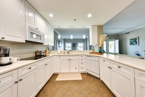 Fridge, microwave, stovetop, dishwasher - Pet-Friendly Fernandina Beach Condo: Walk to Beach (Fernandina Beach)