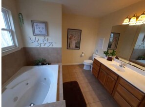 Hair dryer, towels, soap, toilet paper - The Durr house at Pea Level (Wetumpka)