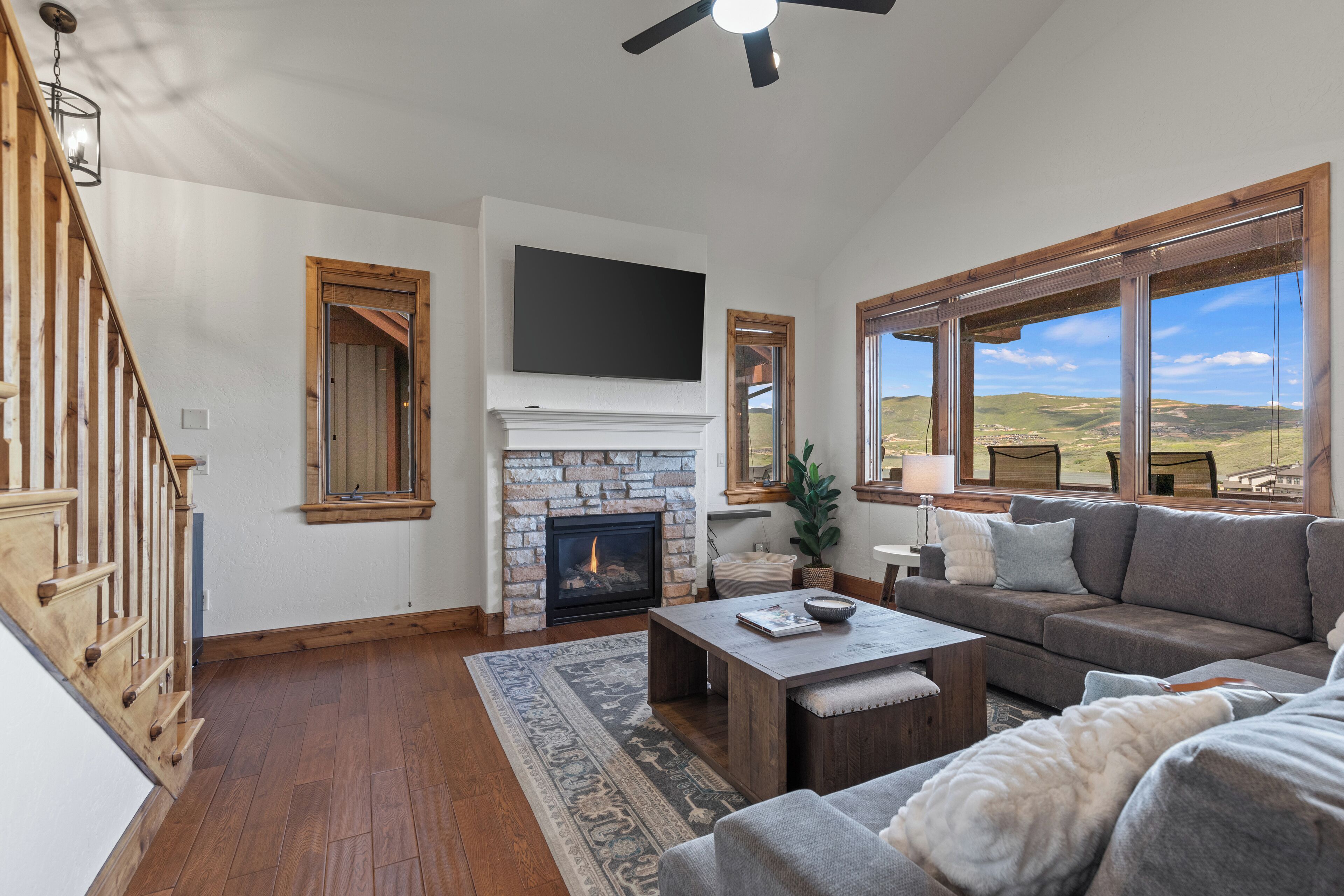 TV connectée, cheminée