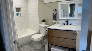 Towels, soap, shampoo