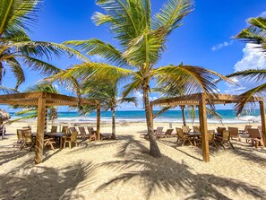 Liggestole, badehåndklæder