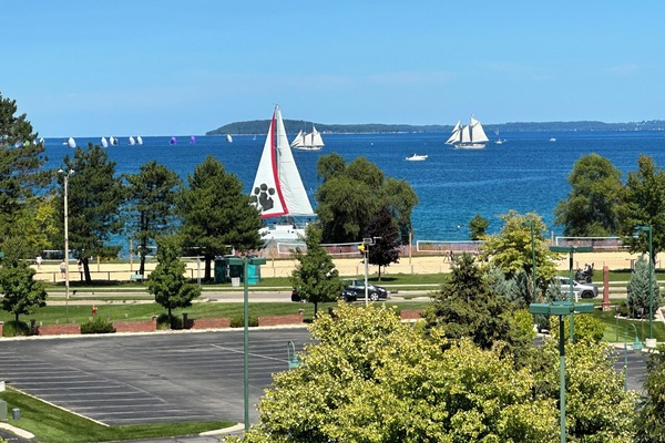 View of West Bay, Lake Michigan, from Private Roof Top Deck
