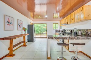 Mini-fridge, microwave, cookware/dishes/utensils