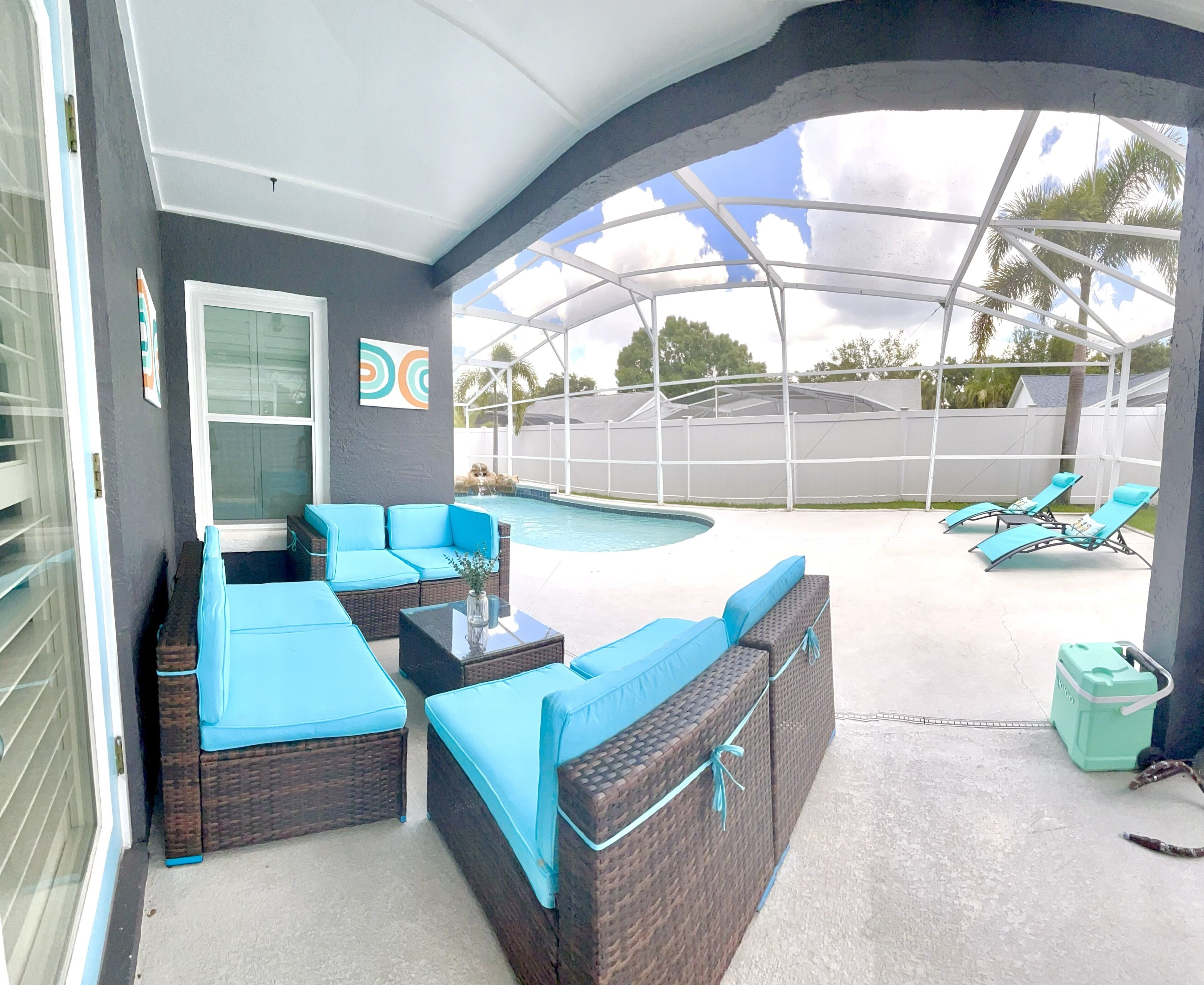 Piscine extérieure, piscine chauffée