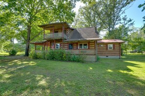 Exterior - Spacious Yard + Fire Pit: Afton Family Cabin! (Afton)