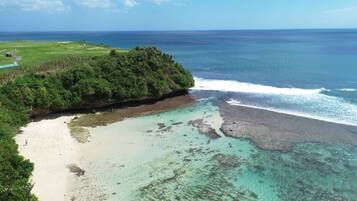Beach nearby, white sand