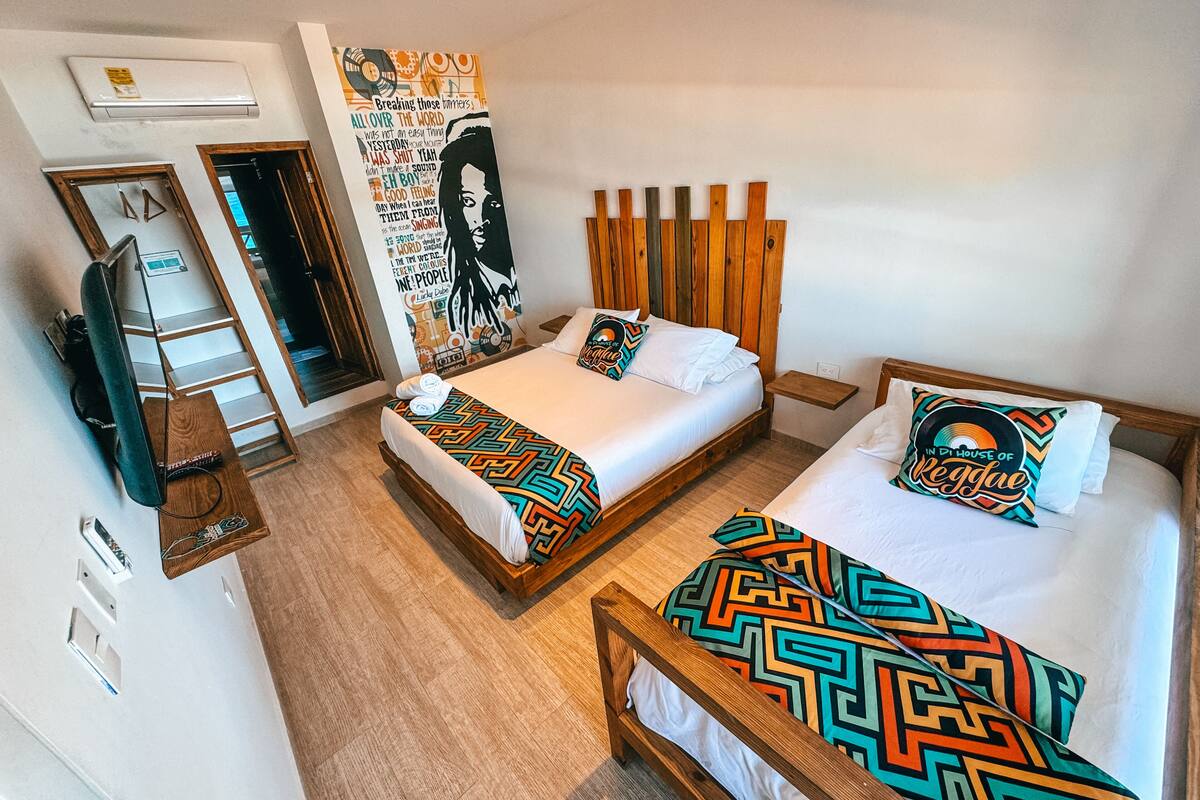 premium quadruple room | 1 bedroom, individually decorated, free wifi, bed sheets