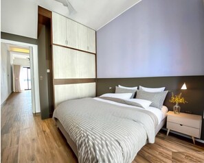 Appartement Design | Literie de qualité, bureau, accès au Wi-Fi (inclus), literie fournie