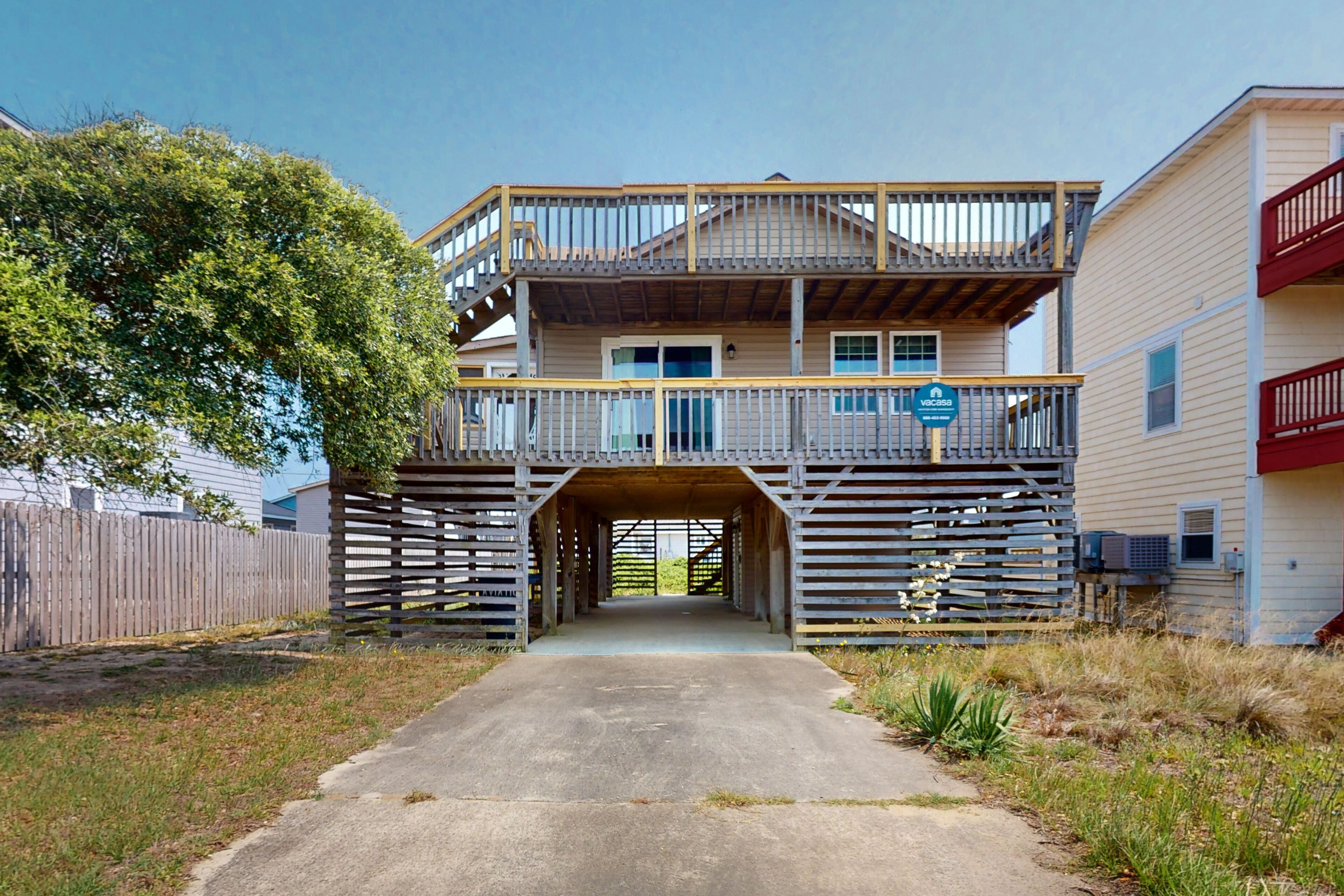 Inviting dog-friendly home with balcony, beach nearby, central AC, & W/D