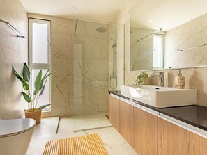Villa, 4 Bedrooms, Private Pool | Bathroom - Sanders Mythical Blue - Chic 4 bdr Villa With Pool (Paralimni)