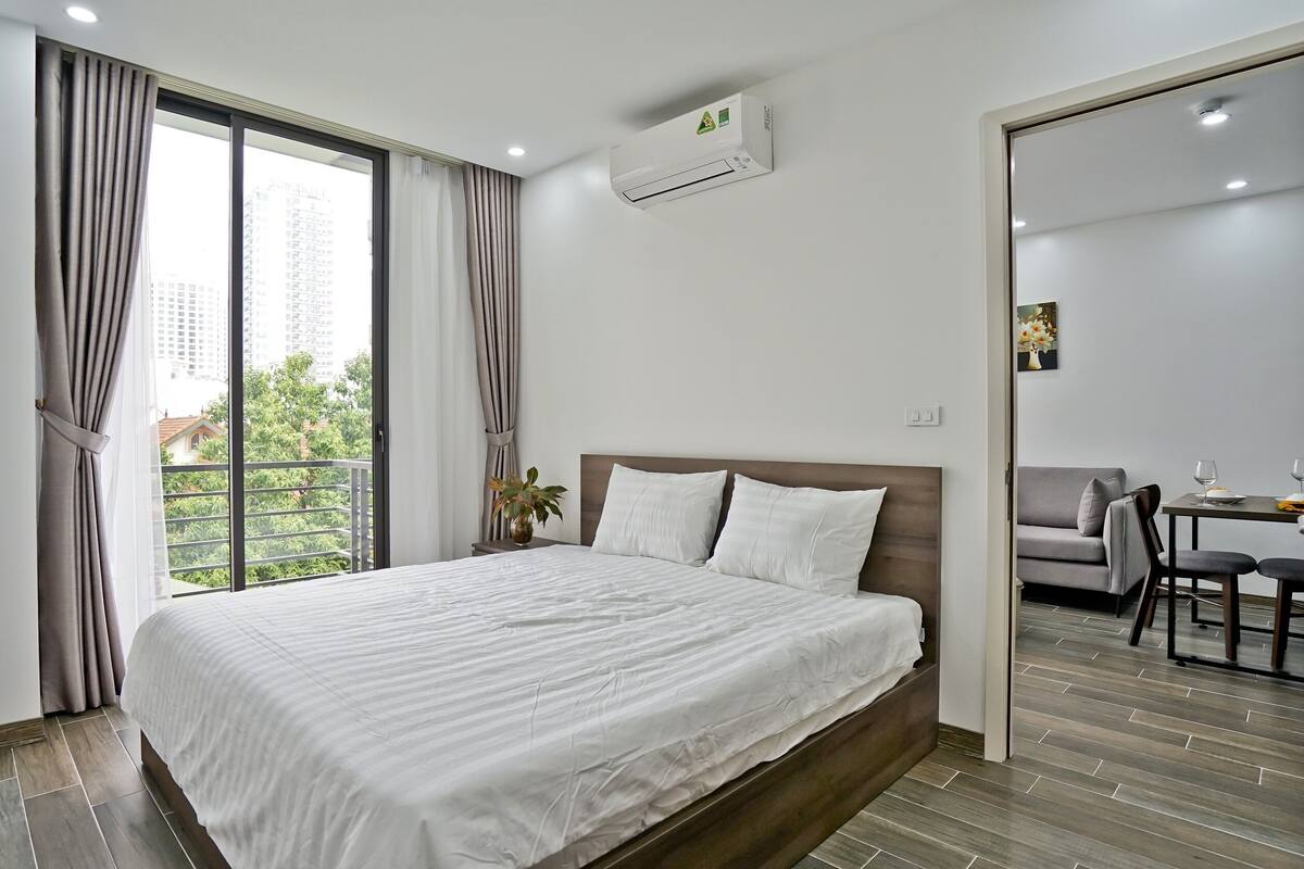 Appartement Deluxe | 1 chambre, literie de qualité, bureau, accès au Wi-Fi (inclus)