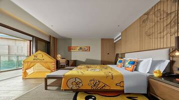 Premium bedding, down duvets, in-room safe, desk