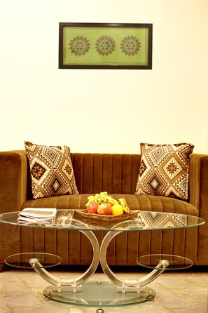 Desk, laptop workspace, blackout curtains, iron/ironing board - 360 Degree Hotel (Gurugram)