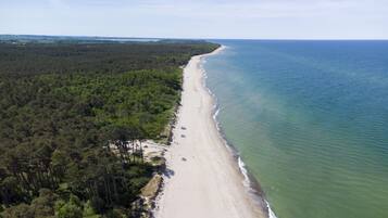 Beach nearby, white sand