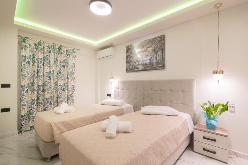 Basic-Apartment | 2 Schlafzimmer, Verdunkelungsvorhänge, schallisolierte Zimmer