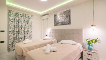 Basic-Apartment | 2 Schlafzimmer, Verdunkelungsvorhänge, schallisolierte Zimmer