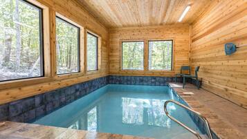 Indoor pool, a heated pool