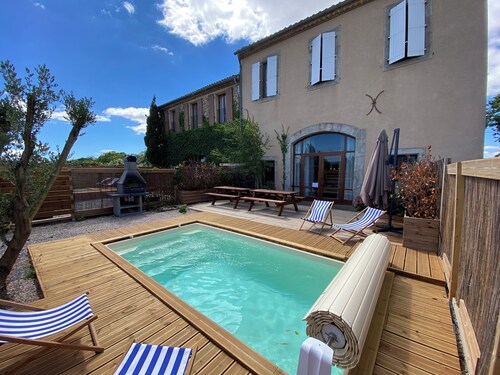 Maison Bord du Canal du Midi Piscine