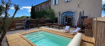 Maison Bord du Canal du Midi Piscine