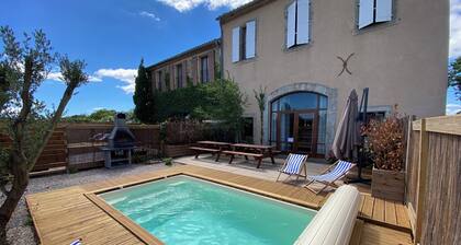 Maison Bord du Canal du Midi Piscine
