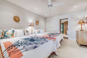2 bedrooms, desk, iron/ironing board, free WiFi