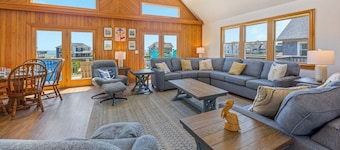 Semi-Oceanfront Home with Private Pool, Hot Tub, Nearby Beach Access, Basketball