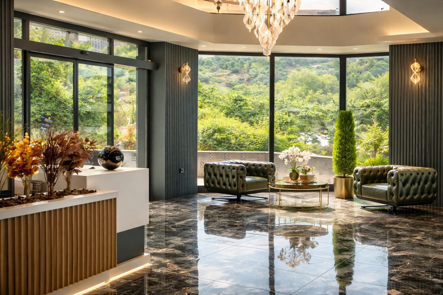 Lobby sitting area