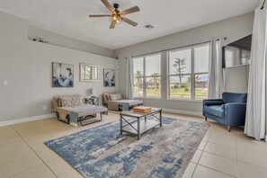House, 3 Bedrooms | Living area | Smart TV - Blue Oasis 3 Bedroom Home by RedAwning (Cape Coral)