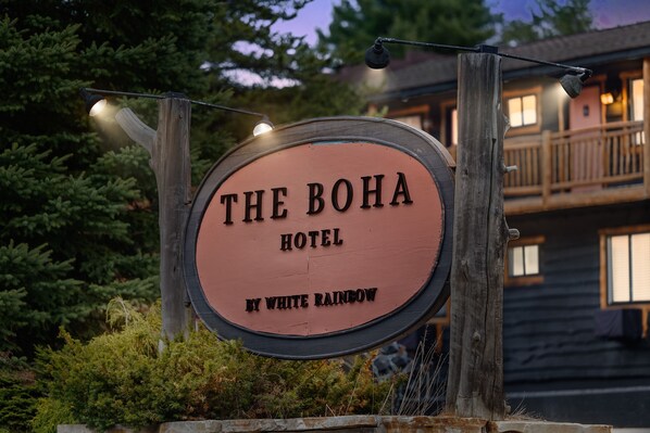 Welcome to The Boha Hotel, where a rustic charm meets a natural setting.