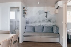 Ferienhaus (Roman - mobile homes with pool - H2 m) | Wohnzimmer