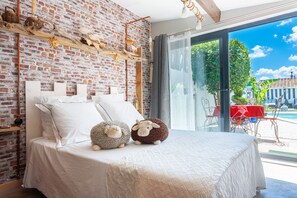 1 bedroom, iron/ironing board, free WiFi, bed sheets - Lodge Berik - Loft pour 2 avec piscine (Comps)