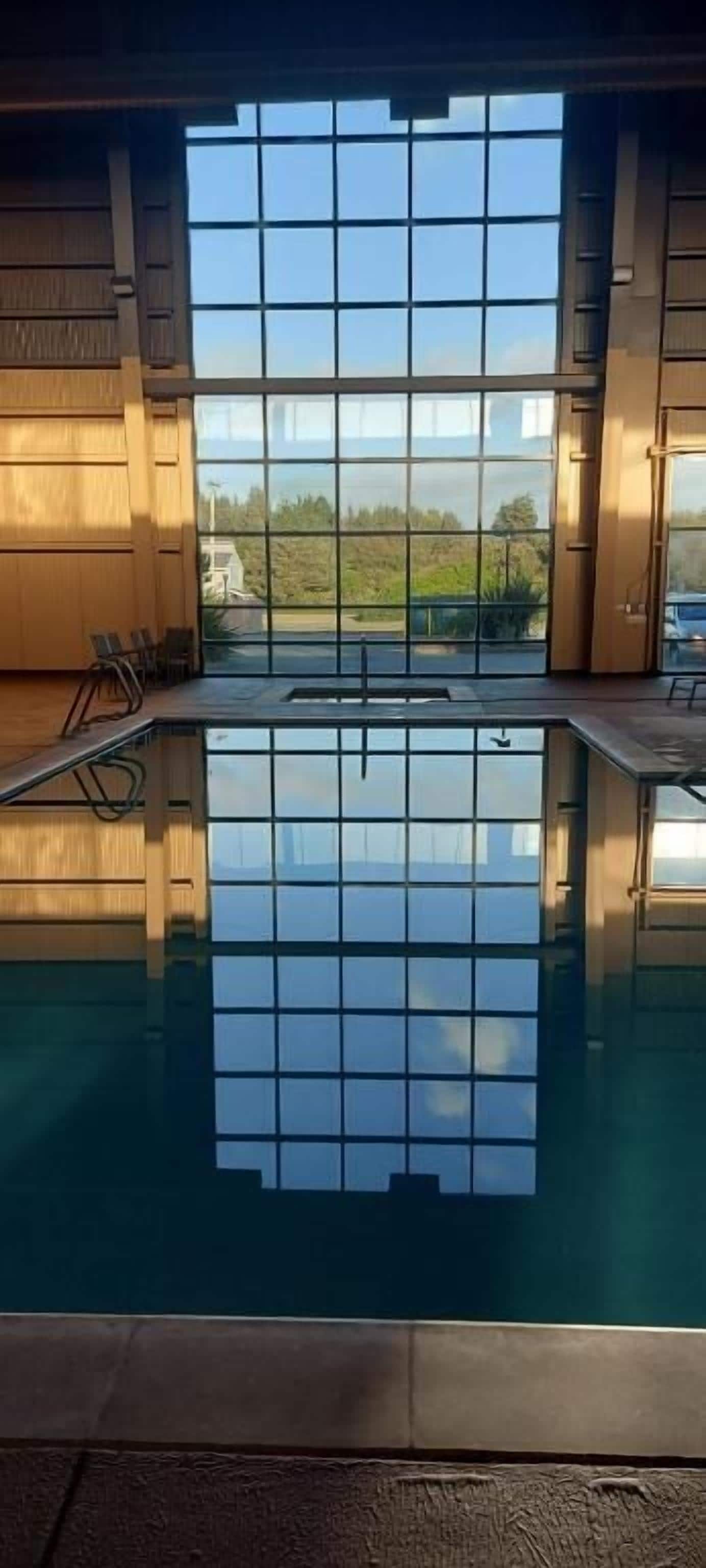 Una piscina techada