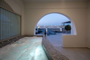 Classic Villa | Terrace/patio - Sea Serenity Villas with Private Jacuzzi (Santorini)