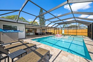 Udendørs pool, opvarmet pool