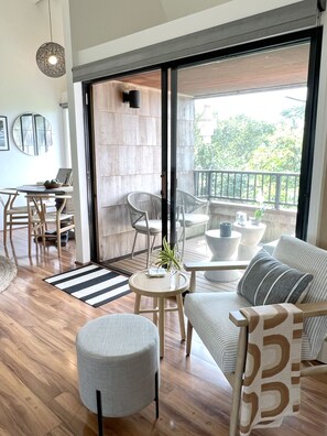 Smart-tv och en stereo