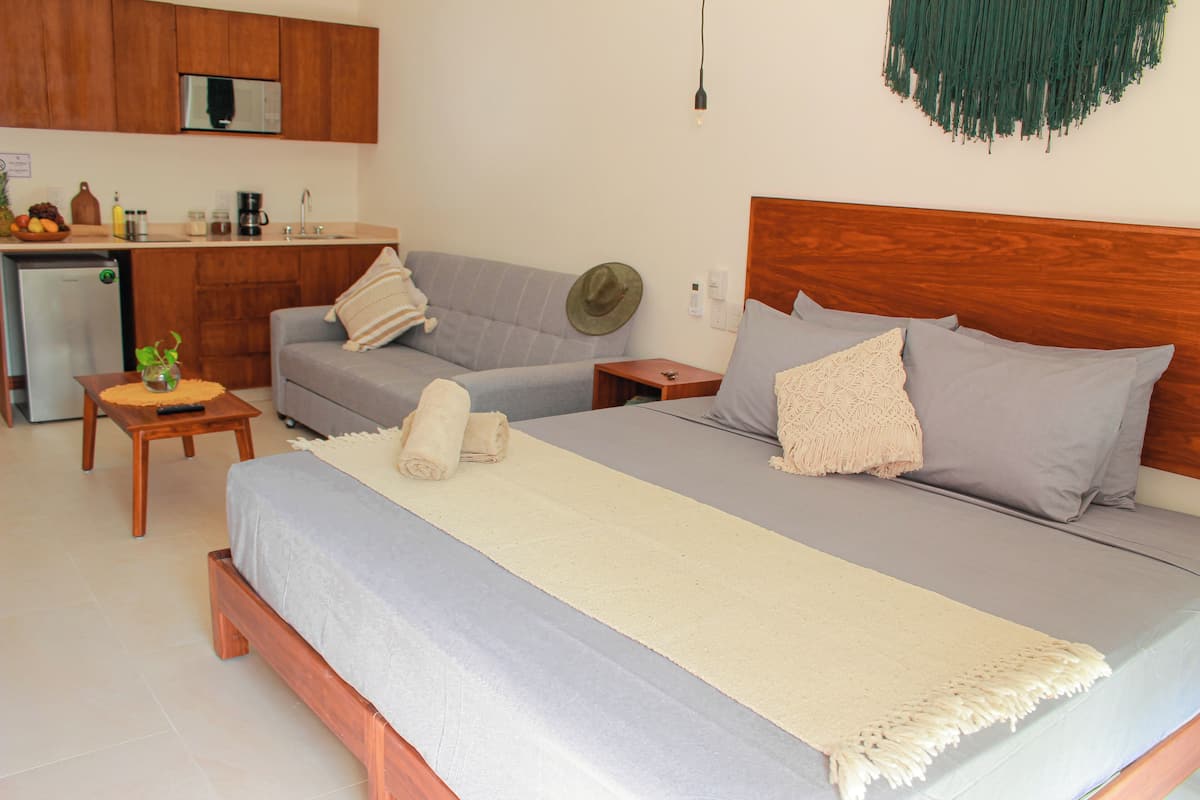 1 bedroom, hypo-allergenic bedding, down duvets, in-room safe