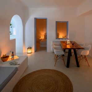 Vila premier, 2 quartos, piscina particular, vista para o mar | Roupas de cama premium, cofres nos quartos, cortinas blackout