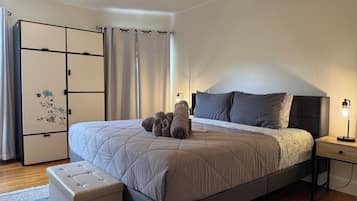 2 slaapkamers, een bureau, een strijkplank/strijkijzer, gratis wifi