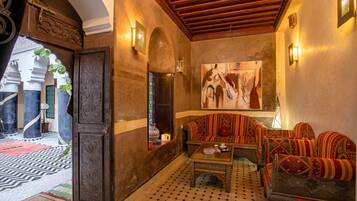 Sitteområde i lobbyen