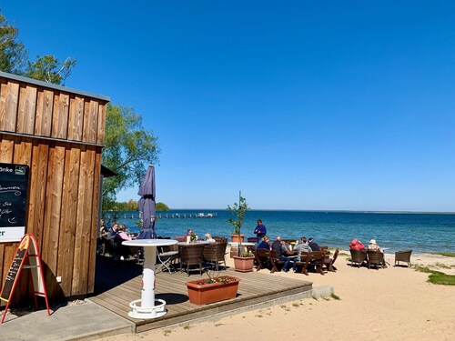 Gemütliches Ferienhaus mit Sauna, Kamin, Garten und Boot (haustierfreundlich)
