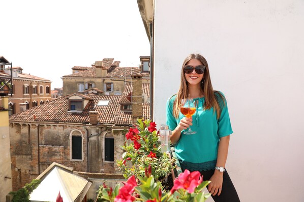 Outdoor dining - VHA Venice Heaven Apartments Roof Terrace apartment, last floor NO lift (Venezia)