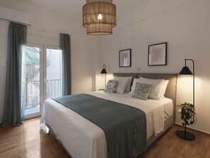 2 makuuhuonetta, silitysrauta/-lauta