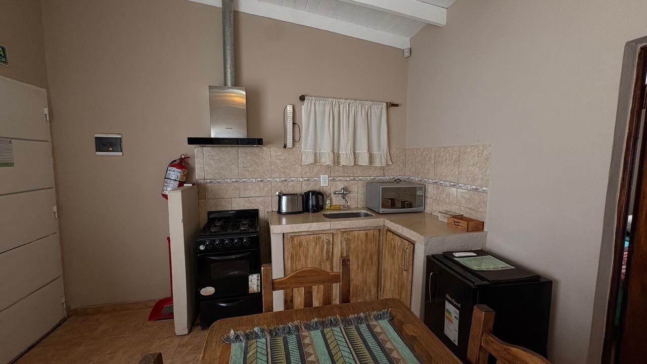 Deluxe Cabin | Private kitchen | Microwave, stovetop, toaster, rice cooker