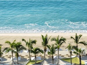 Sun loungers, beach towels
