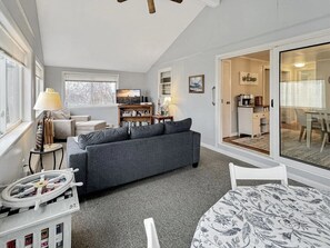 Smart TV, DVD player, books