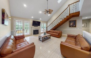 TV connectée, cheminée