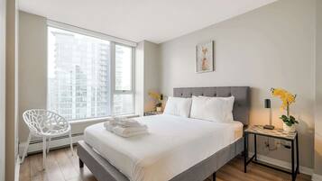 2 bedrooms, iron/ironing board, travel crib, WiFi