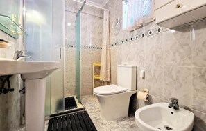 Shower, hair dryer