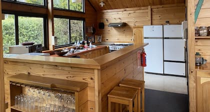 Dakune Chill-lodge for up to 26.Tongariro, BBQ, sauna, spa, pool,darts,fire pit.